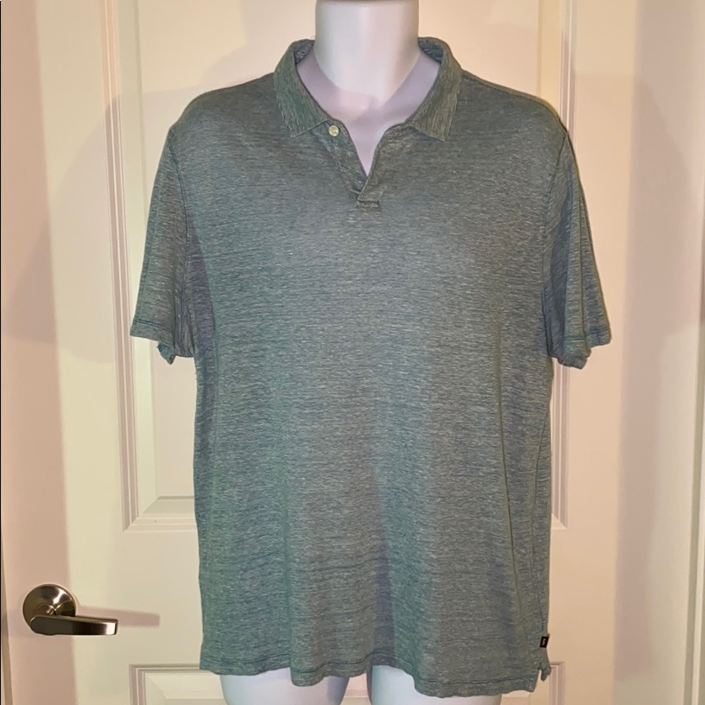 Michael Kors Green White Shirt Size Large